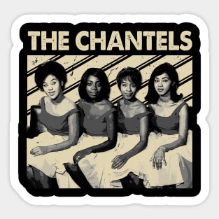 Enchanting Echoes Chantel Band T-Shirts, Where Timeless Harmony Meets Modern Fashion Sticker